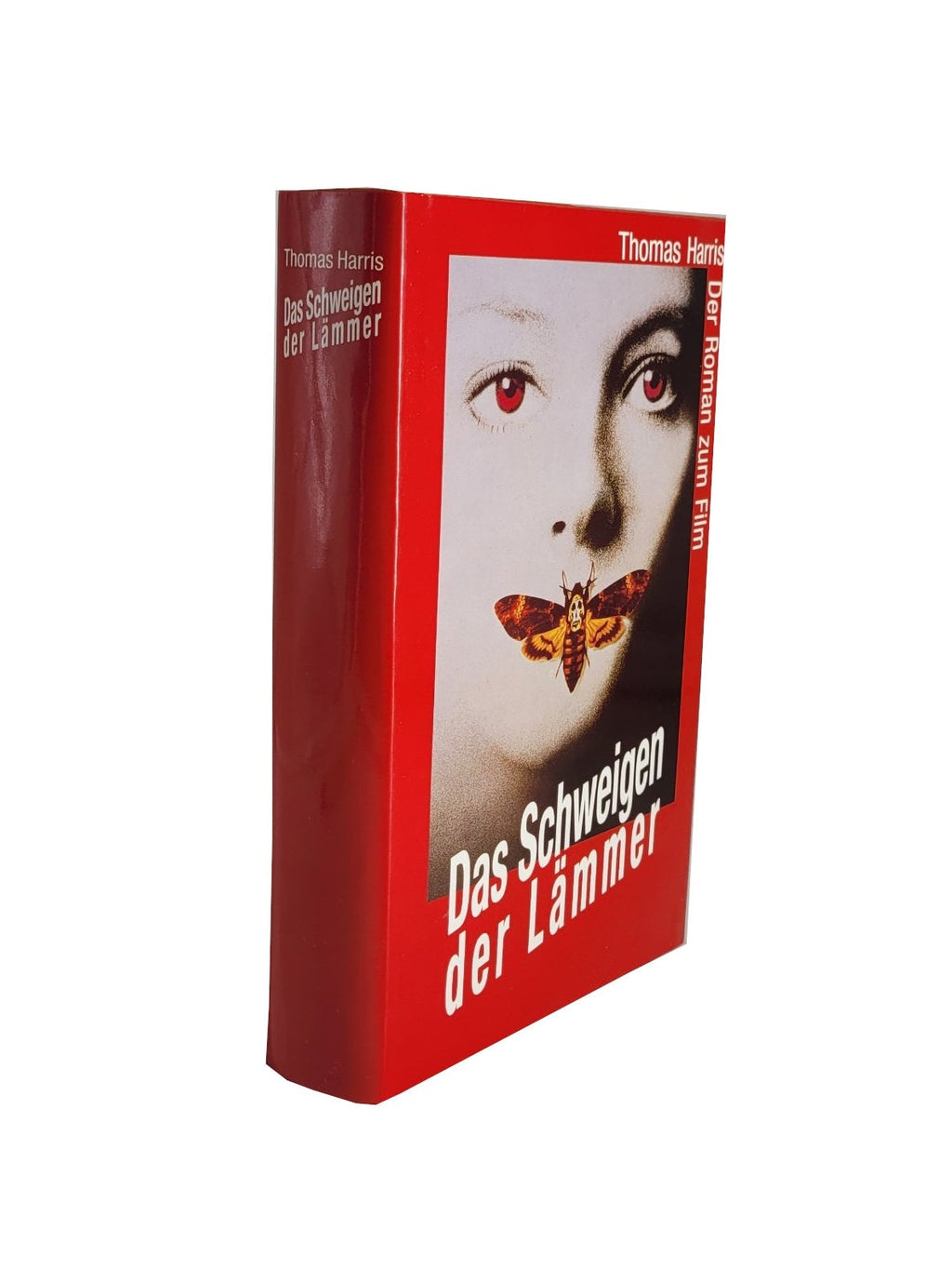 „Buch ‚Das Schweigen der Lämmer‘ von Thomas Harris, Bücherbund‑Ausgabe 1990, Hardcover mit leichten Gebrauchsspuren.“