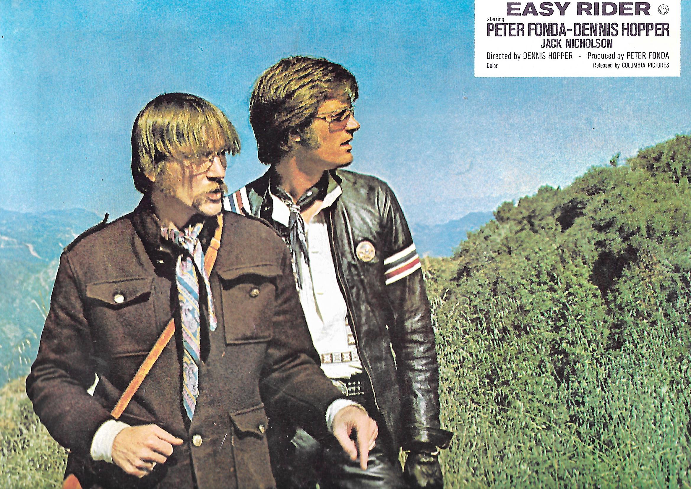 Foto -modern- Aushangfoto Easy Rider Peter Fonda Dennis Hopper  30 x 22 cm