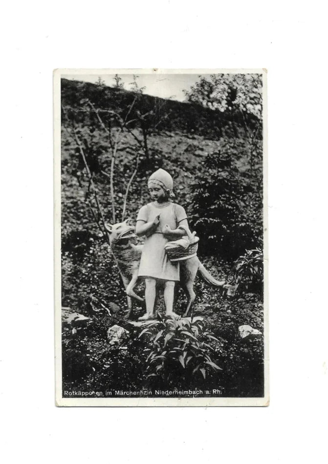 Postkarte Ansichtskarte Märchenpark Niederheimbach Rotkäppchen