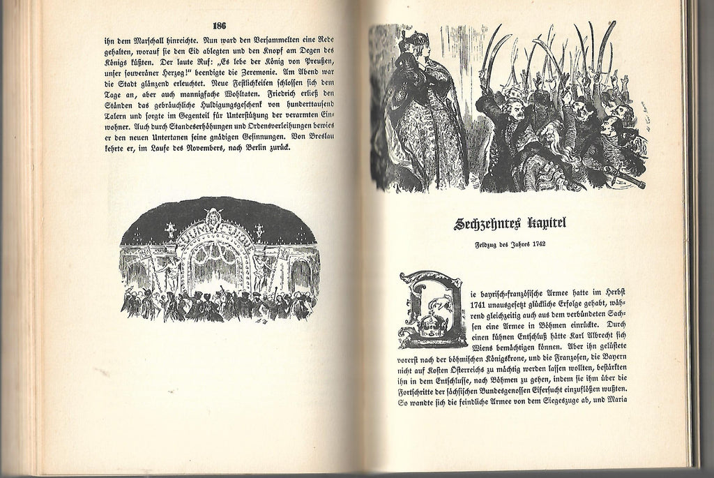Zeitgeschichte Franz Kugler Gezeichnet von Adolph Menzel Geschichte Friedrich des Grossen Verlag E.A. Seemann ca 1922