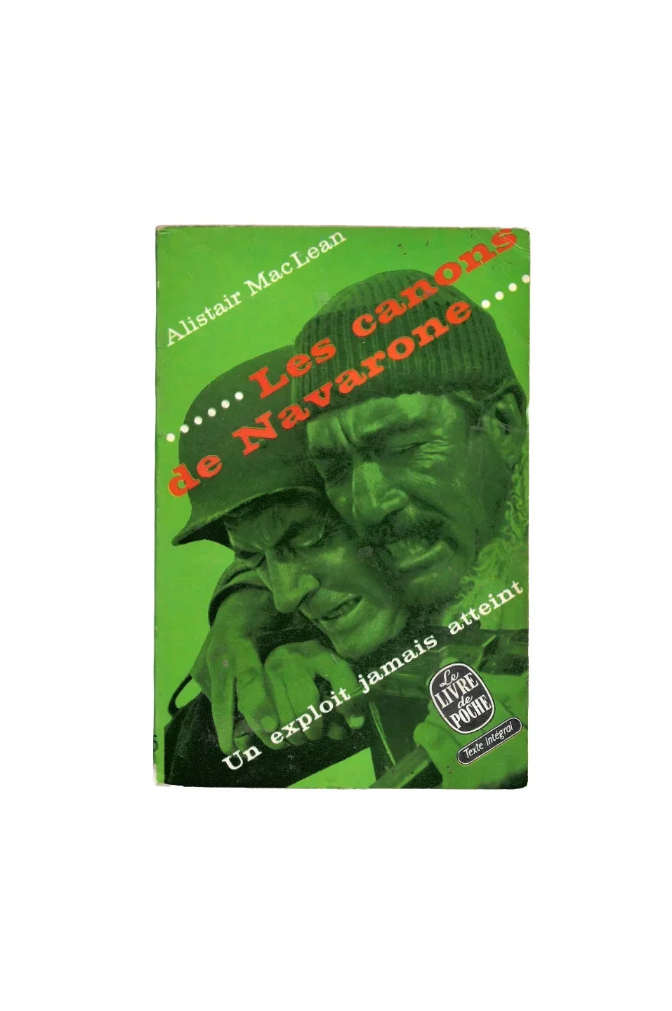 „Les canons de Navarone – Alistair MacLean, Livre de Poche 1964, französischer Kriegsroman mit Soldatenillustration, texte intégral.“