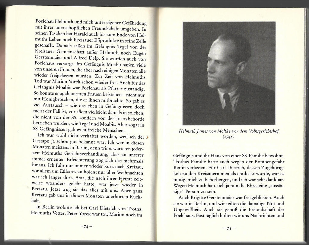 Biographie Freya von Moltke Erinnerungen an Kreisau - 1930 - 1945 - Widerstandsgruppe um Helmuth James von Moltke dtv 2001