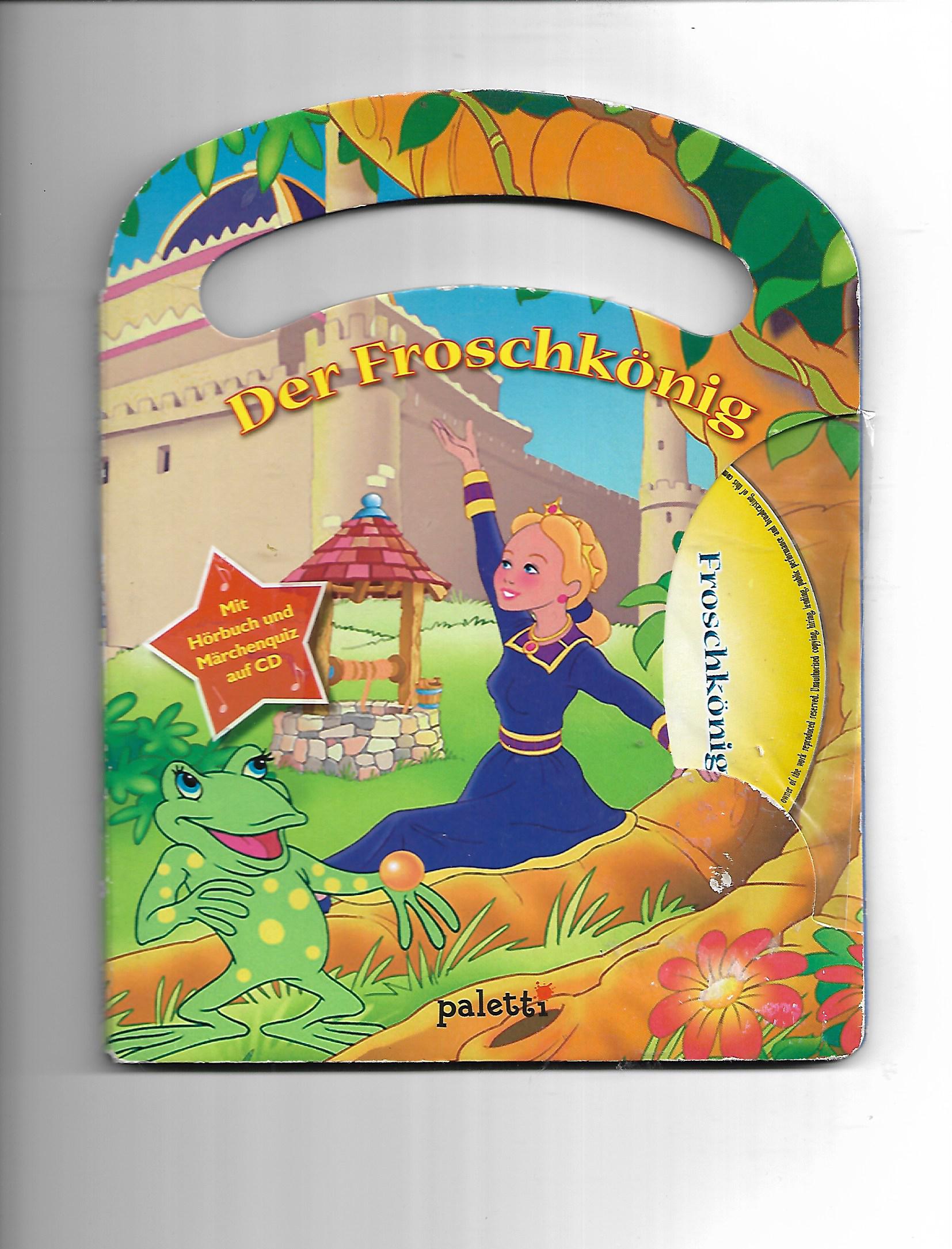 Kinderbuch + CD Der Froschkönig mit Märchenquiz + Hörbuch auf CD Paletti Karl Müller Verlag 2004