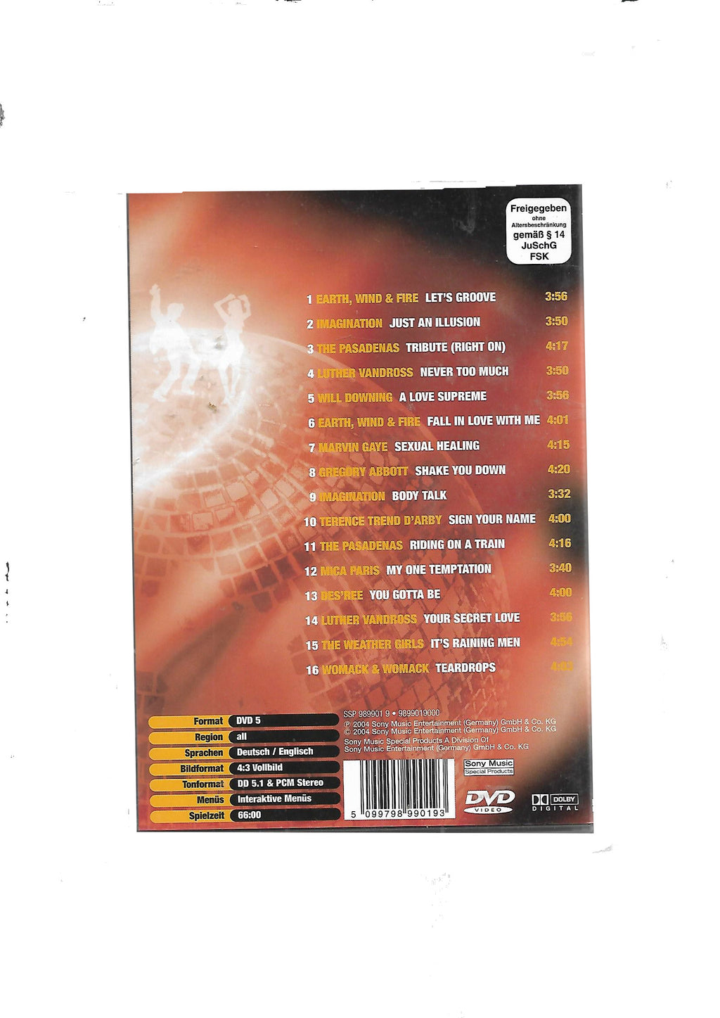 DVD MUSIK Funky Dance Grooves - (The Weather Girls, Marvin Gaye, Earth Wind & Fire, ...) aus 2004