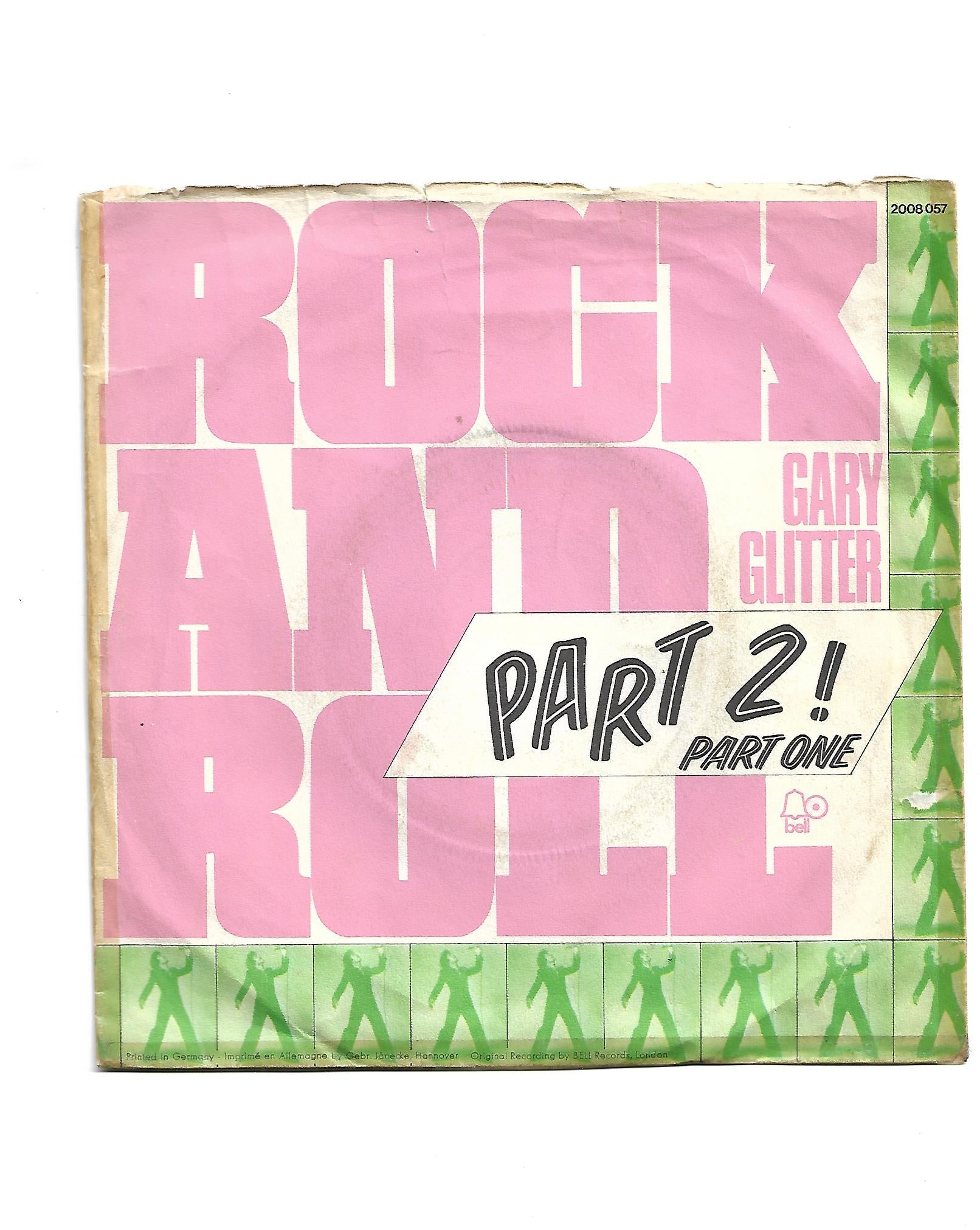 Flohmarkt Vinyl Single Gary Glitter Rock and Roll Part 2 Bell Records 1972