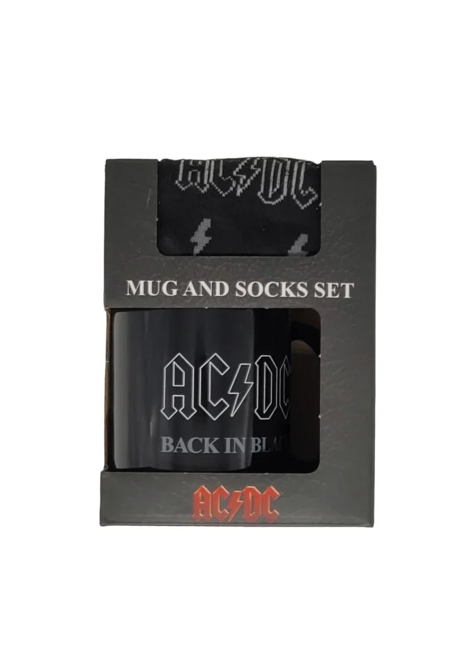 Angebot "Geschenkset 16" ACDC Black in Black - Becher und Socken