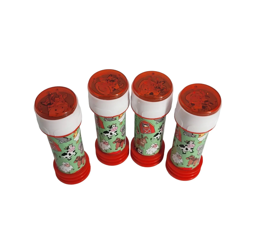 Geburtstag Mitgebsel 4 x Seifenblasen Bauernhoftiere 30 ml