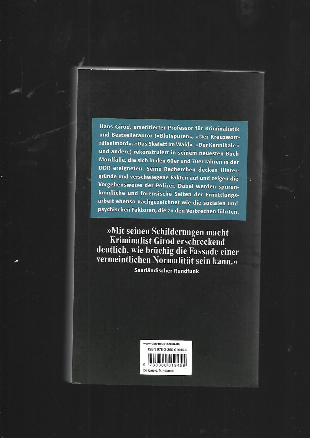Sachbuch Hans Girod Der Polizistenmord von Gera Verlag Das neue Berlin 2008