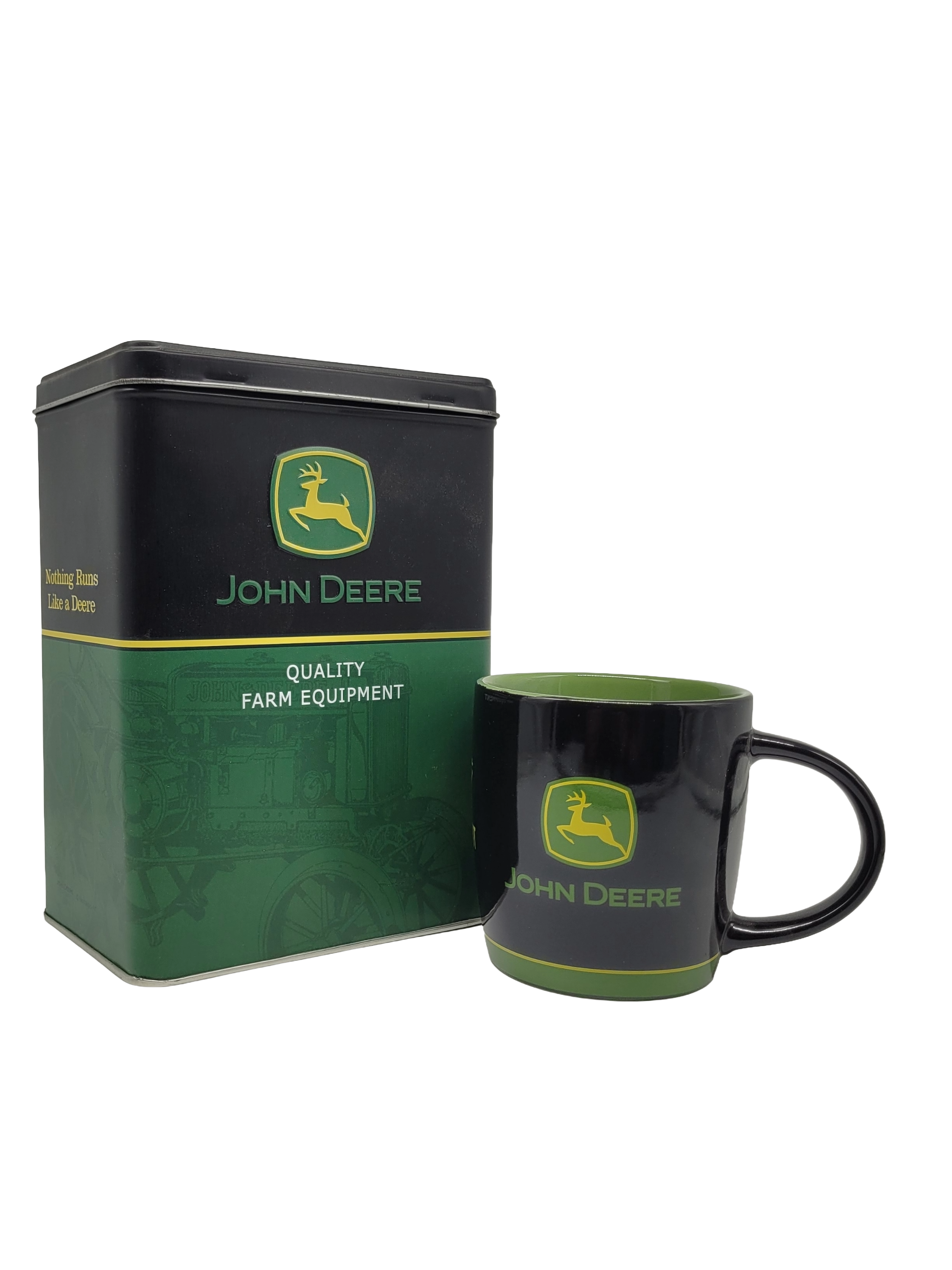 Angebot "Geschenkset 07" John Deere Logo Tasse & Vorratsdose L (Nostalgic Art)