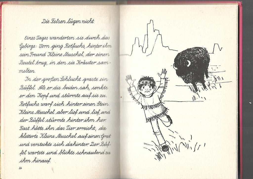 Kinderbuch Karl Heinz Gies Rotfuchs und Silberreh PEB Schreibbücher Engelbert-Verlag 1971