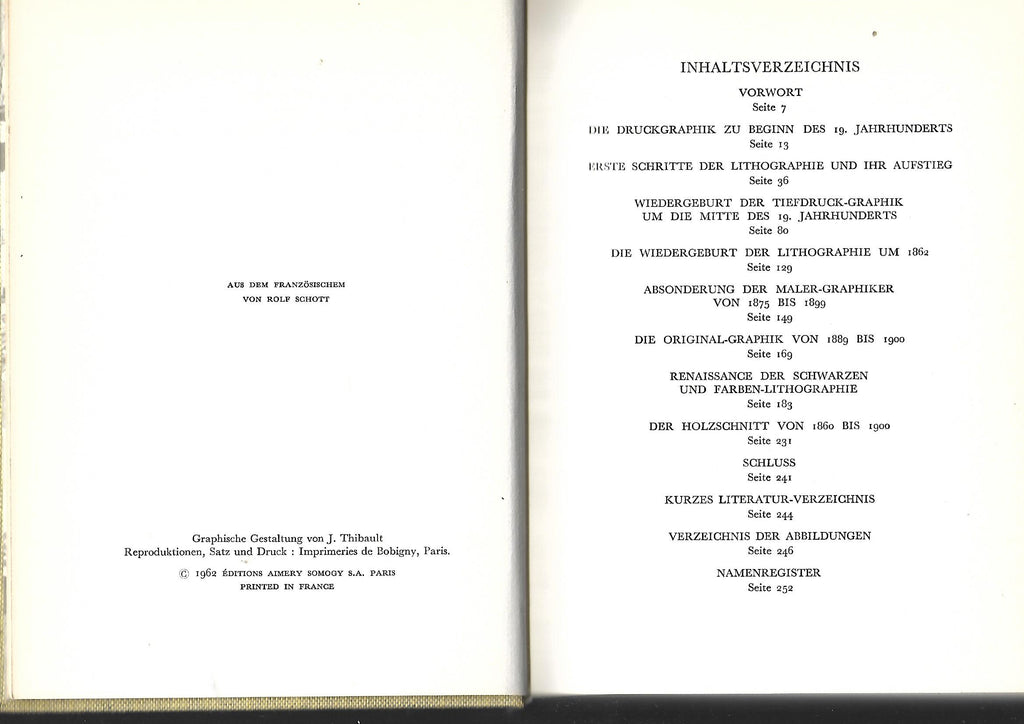 Kunst Claude Roger-Marx Europäische Graphik im 19. Jahrhundert Somogy Verlag 1962