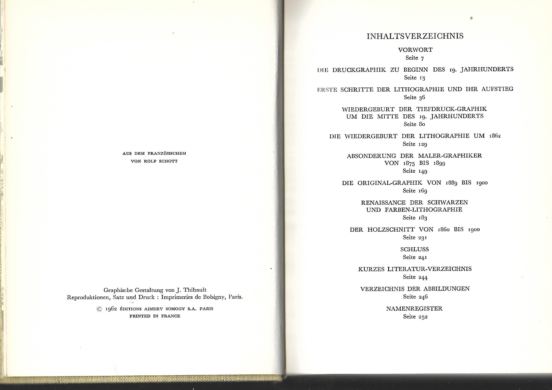 Kunst Claude Roger-Marx Europäische Graphik im 19. Jahrhundert Somogy Verlag 1962
