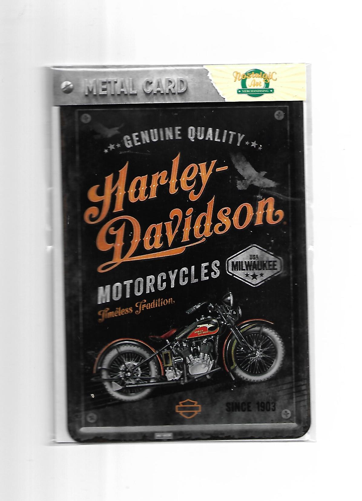 Blechpostkarte Harley Davidson Timeless Tradition (Nostalgic Art)