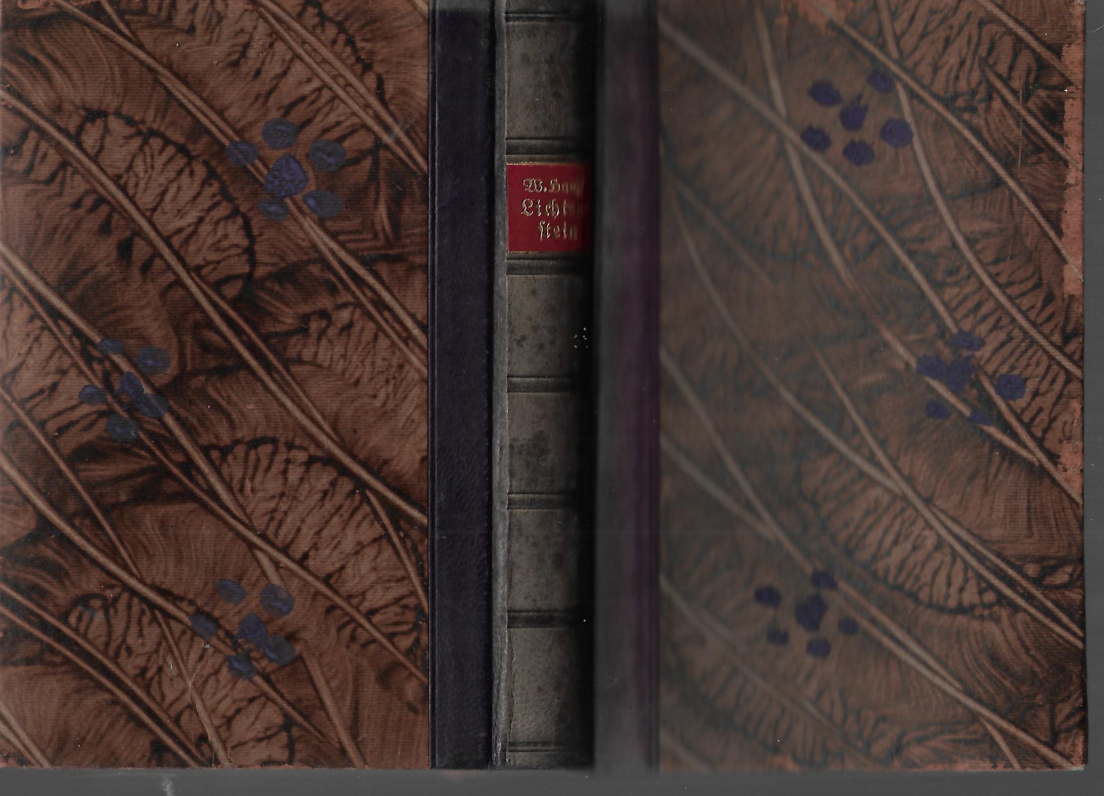 Historischer Roman Wilhelm Hauff Lichtenstein Eine romantische Sage Paul Franke Verlag Berlin ca. 1920