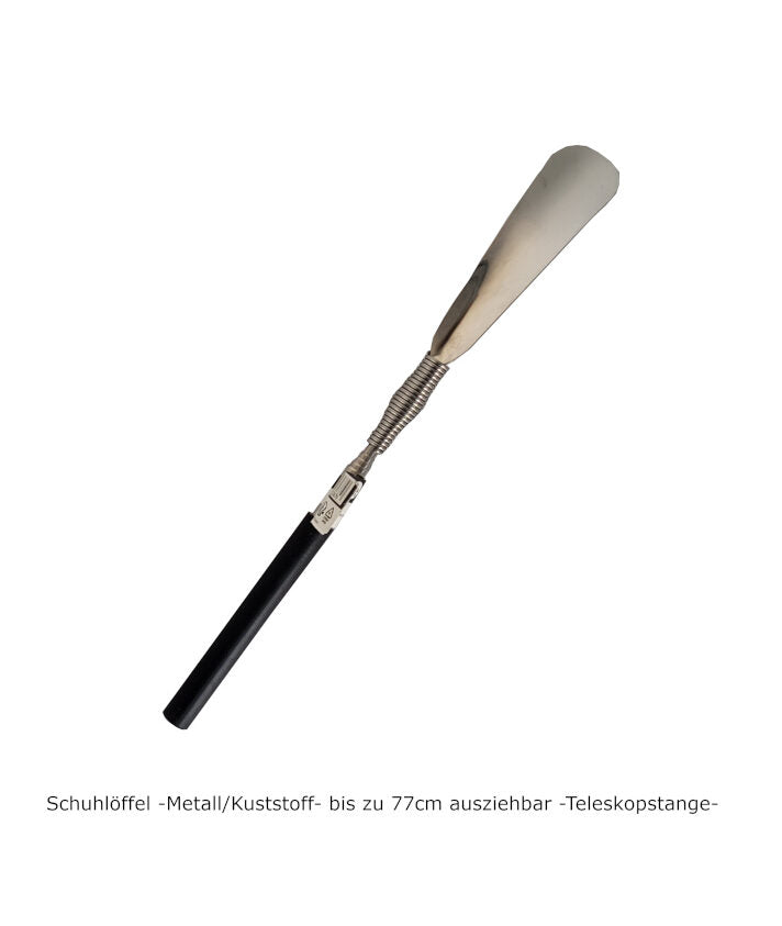 Haushaltswaren Schuhlöffel -Metall/Kunststoff- mit Teleskopstange - Schuhanziehhilfe