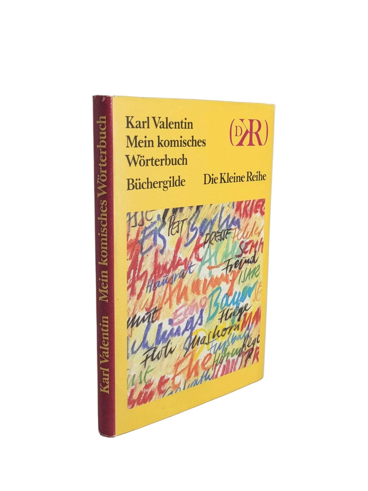 „Buch Mein komisches Wörterbuch von Karl Valentin, Büchergilde Gutenberg 1988, Hardcover‑Ausgabe, humorvolle Sprachspiele und Wortwitze.“