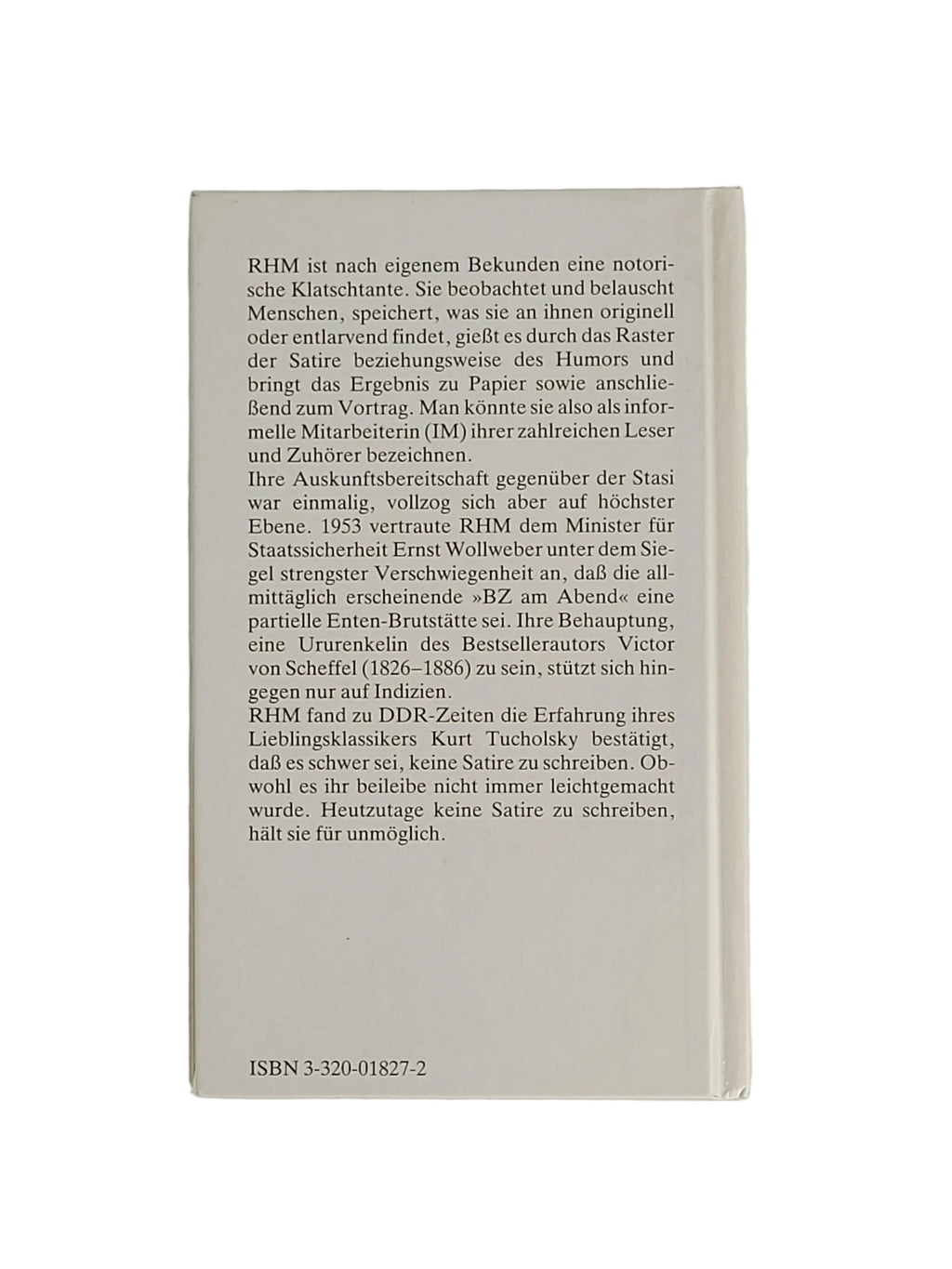 Humor Renate Holland-Moritz - Ossis, rettet die Bundesrepublik - Dietz 1993