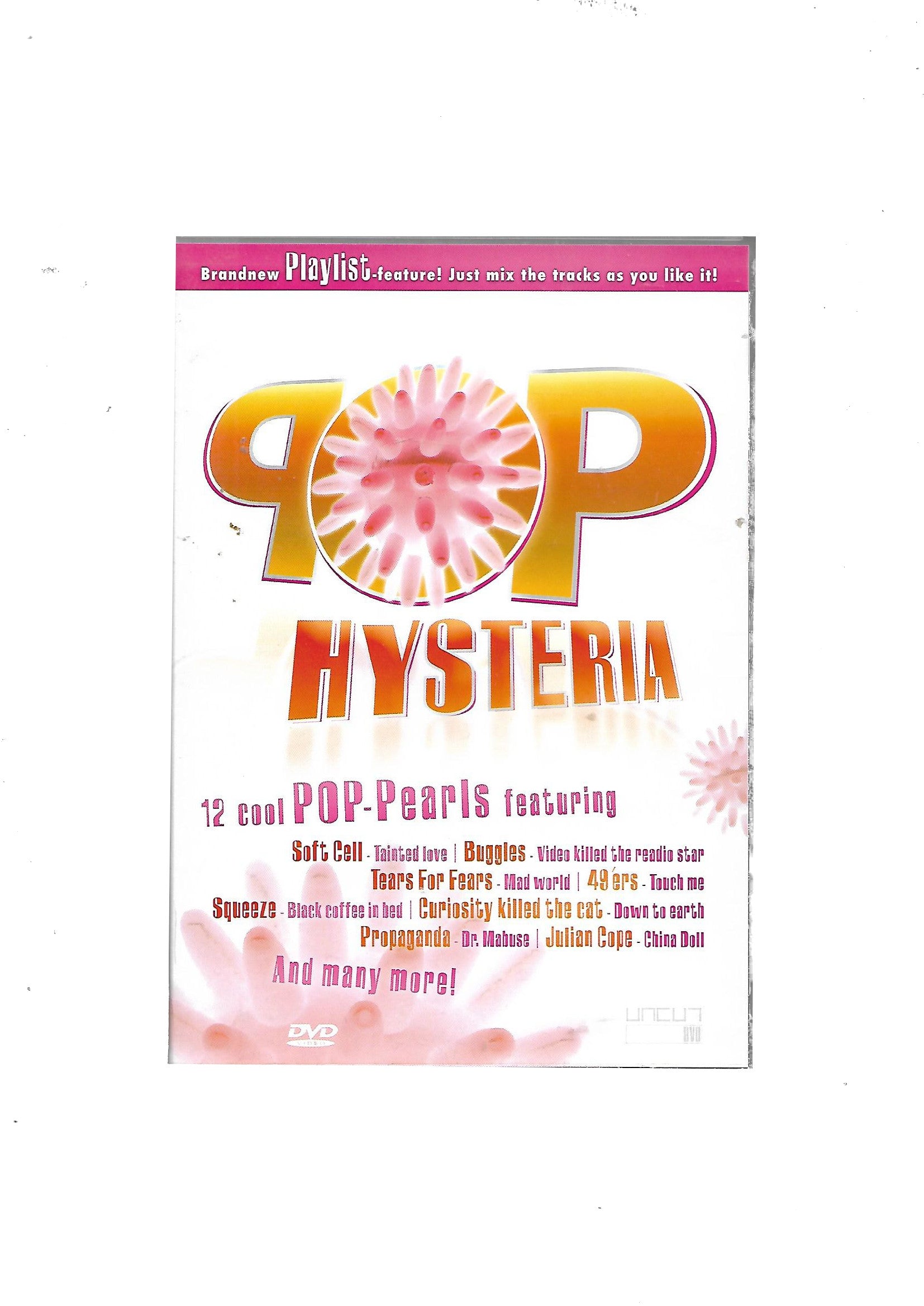 DVD Pop Hysteria Video-Clips 12 cool Pop Pearls  Tears for Fears - Propaganda - Soft Cell u.a.