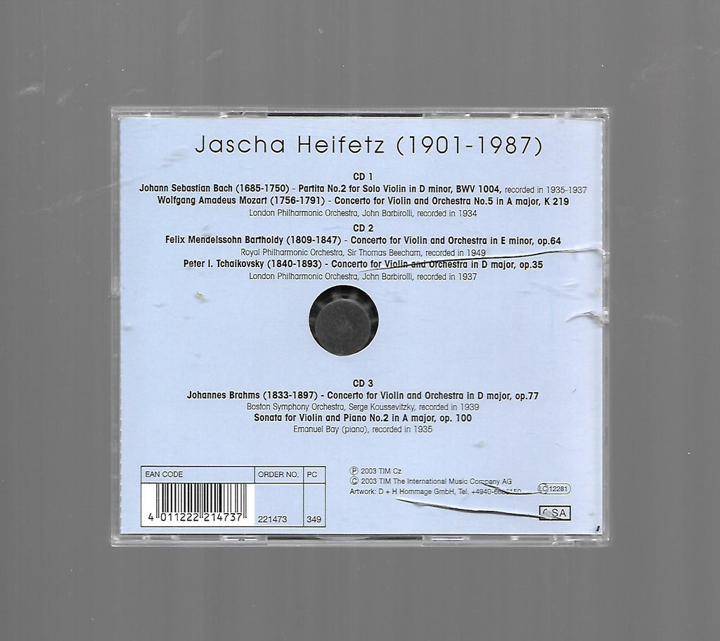 Dies & Das Jascha Heifetz Portrait 2003 3 CD gebraucht