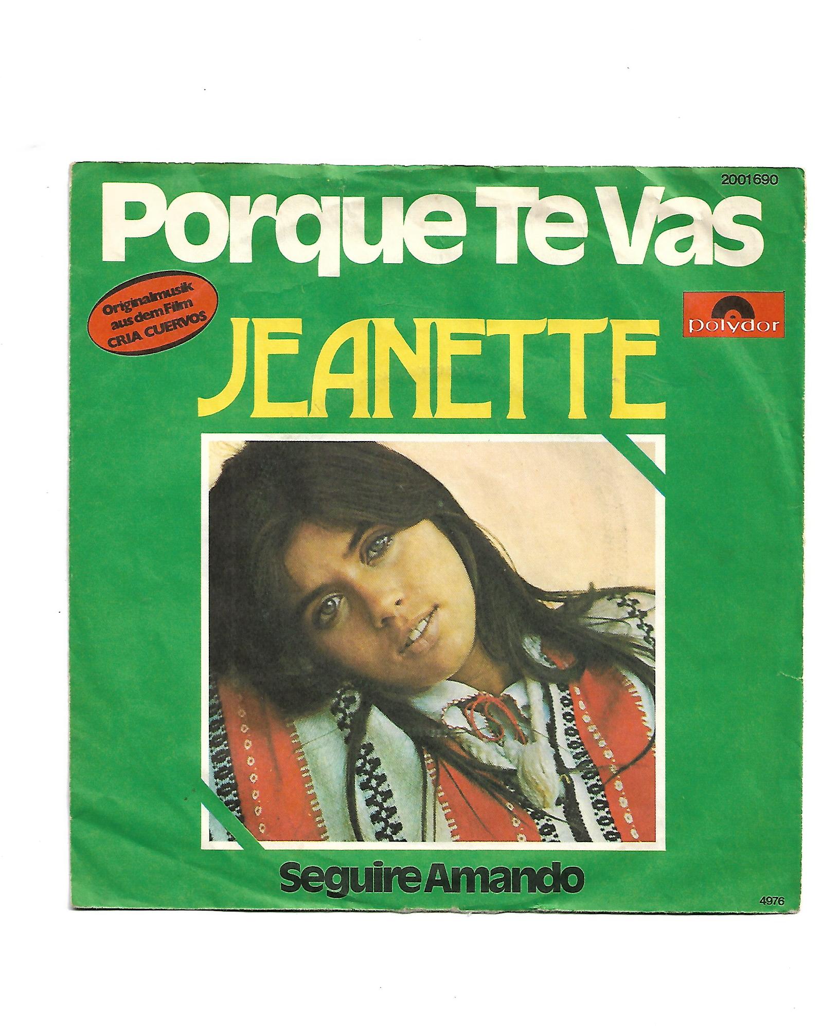 Flohmarkt Vinyl Single Jeanette Porque te vas  Polydor 1976 