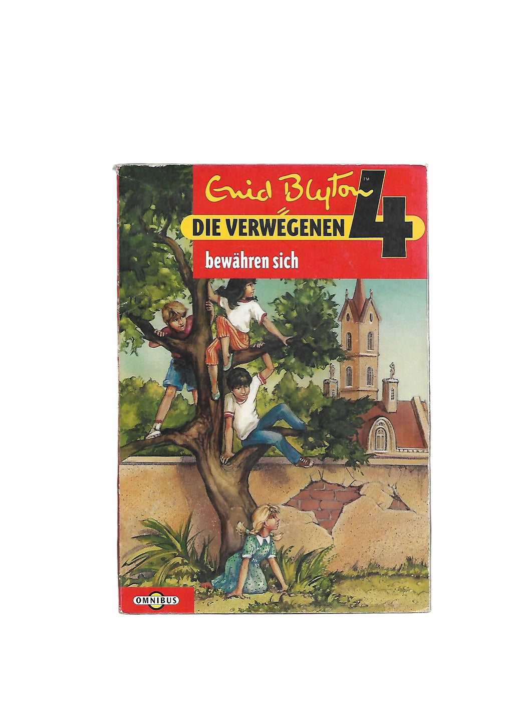 Jugendbuch Enid Blyton Die verwegenen 4 bewähren sich Omnibus Club-Ausgabe 1998 Taschenbuch mit Gebrauchsspuren