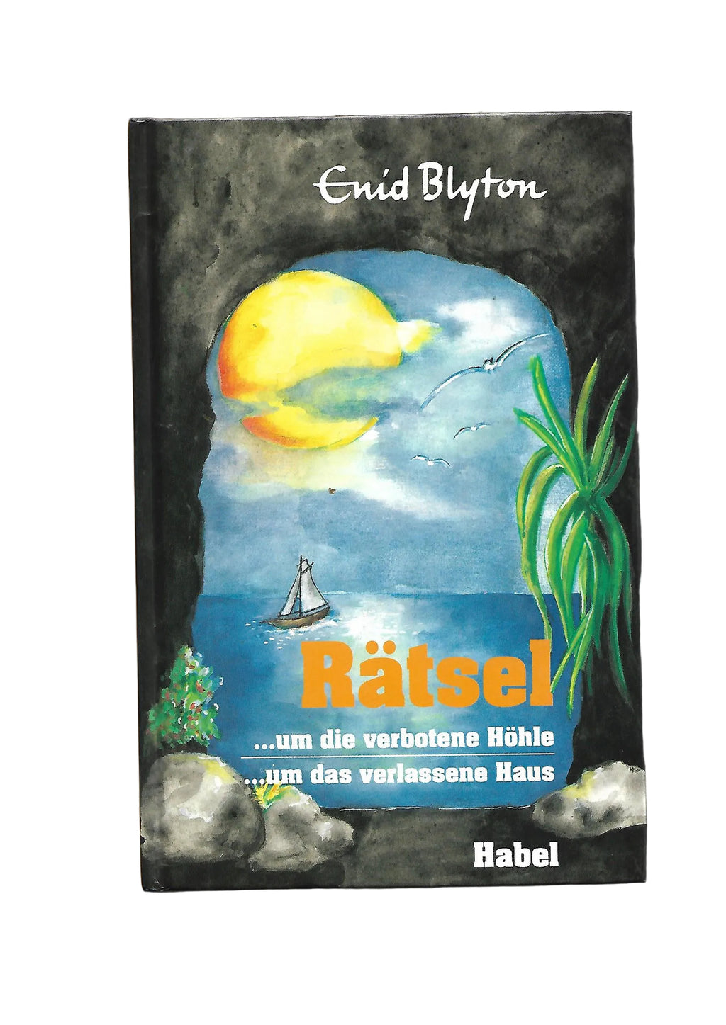 Buchcover Enid Blyton Doppelband Rätsel um die verbotene Höhle und Rätsel um das verlassene Haus, Habel Verlag, gebundene Ausgabe, guter Zustand“