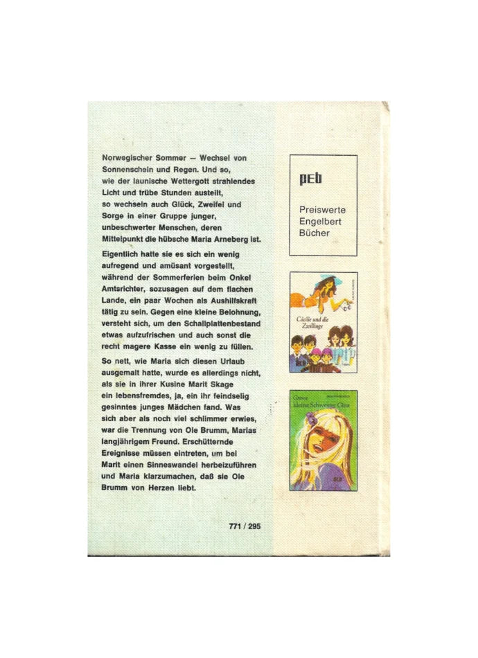 Jugendbuch Evi Boegeneas - Eine Wolke zog vorüber