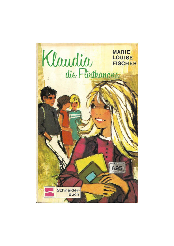 das Titelbild zeigt eine jugendliche Schuelerin blondes Haar,mit Schulheften in der Hand - sie ist gut gelaunt