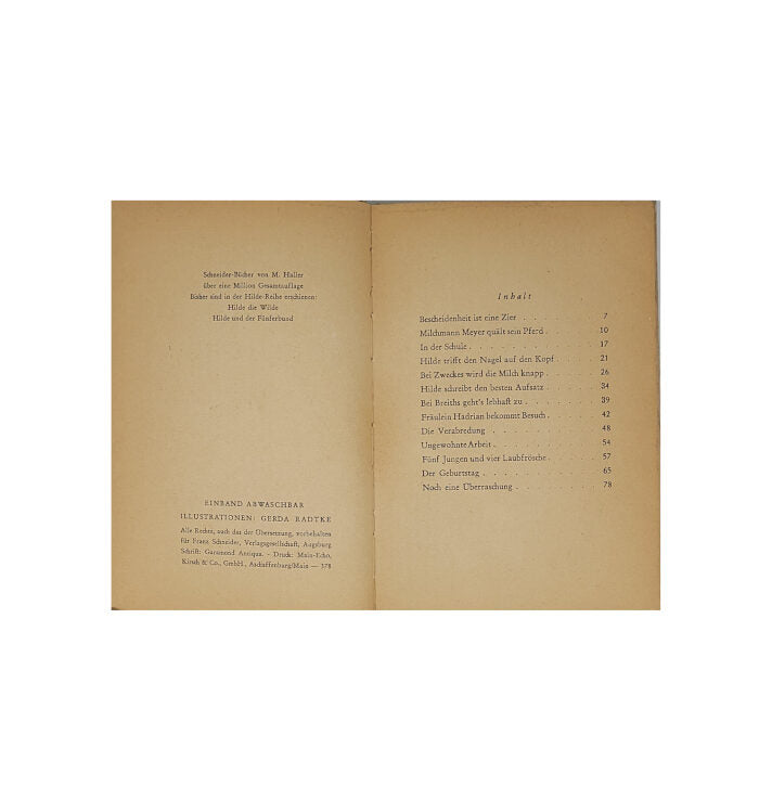 Jugendbuch Margarete Haller - Hilde und der Fünferbund