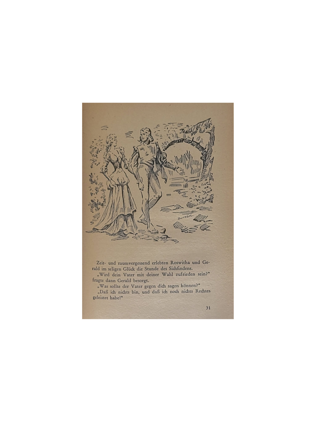 Jugendbuch Herta Fritzsche - Roswitha vom Lawenstein - Bischof & Klein Verlag 1949
