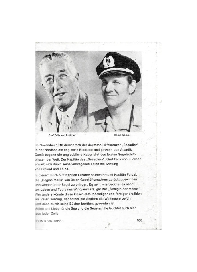Jugendbuch Peter Gording - Graf Luckner wieder auf Kaperfahrt