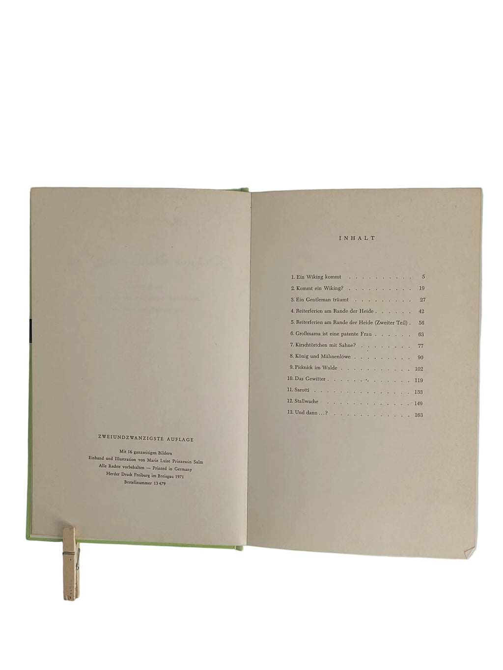 Jugendbuch Ursula Bruns - Dick und Dalli und die Ponies Herder Verlag 1971