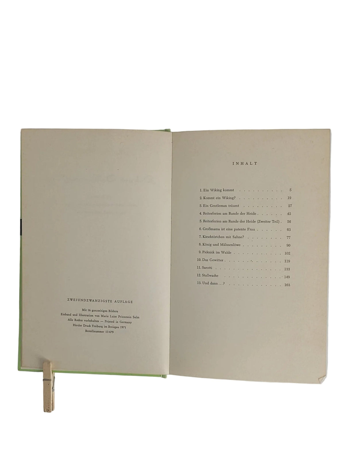Jugendbuch Ursula Bruns - Dick und Dalli und die Ponies Herder Verlag 1971