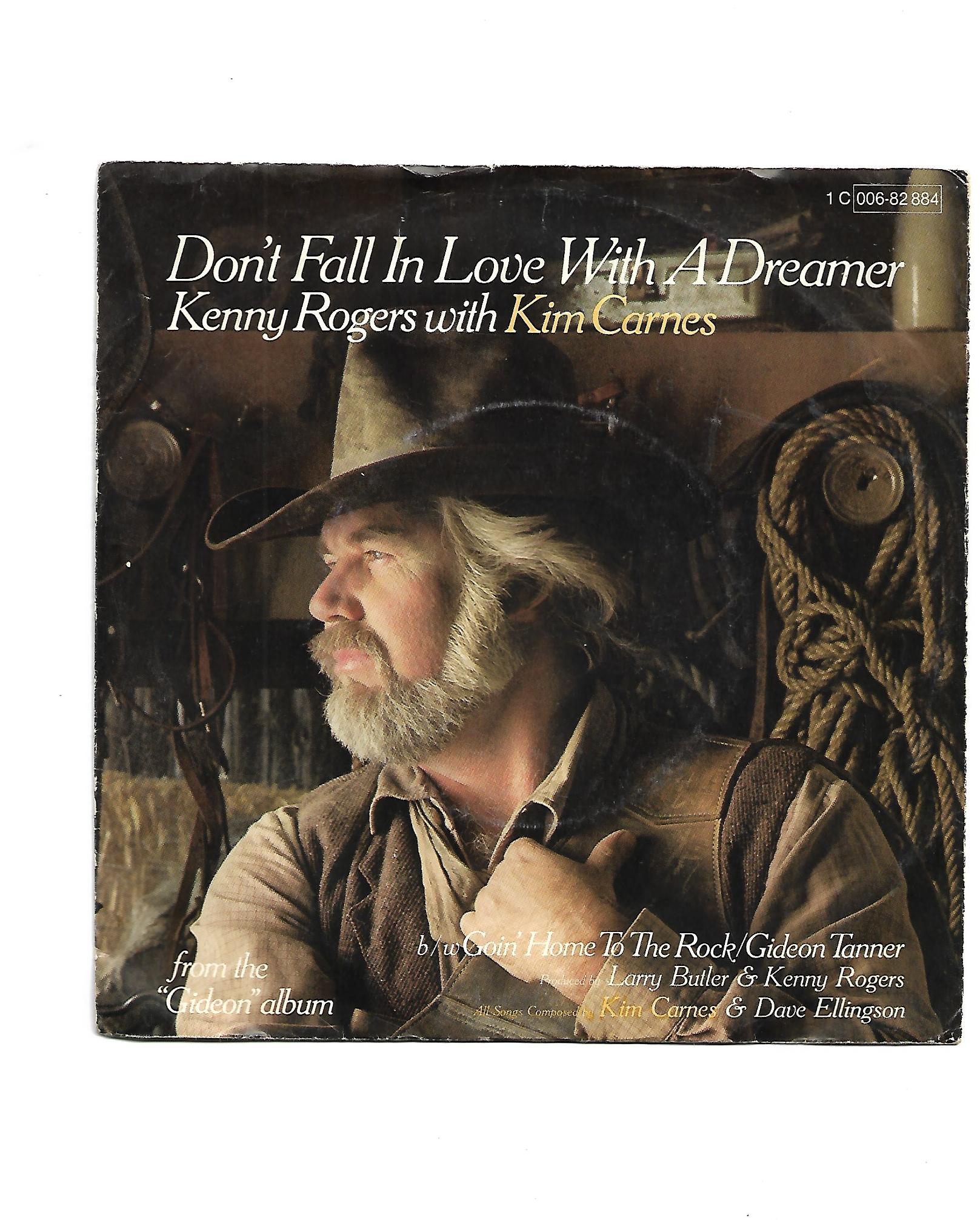 Flohmarkt Vinyl Single Kenny Rogers Kim Carnes Don't fall in Love with a Dreamer United Artists Records 1980