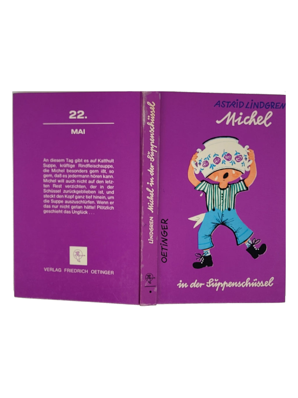 Kinderbuch Astrid Lindgren Michel in der Suppenschüssel - Oetinger 1975