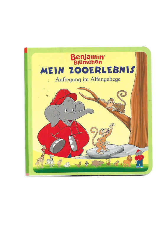 Das Titelbild zeigt Benjamin mit lustigen äffchen