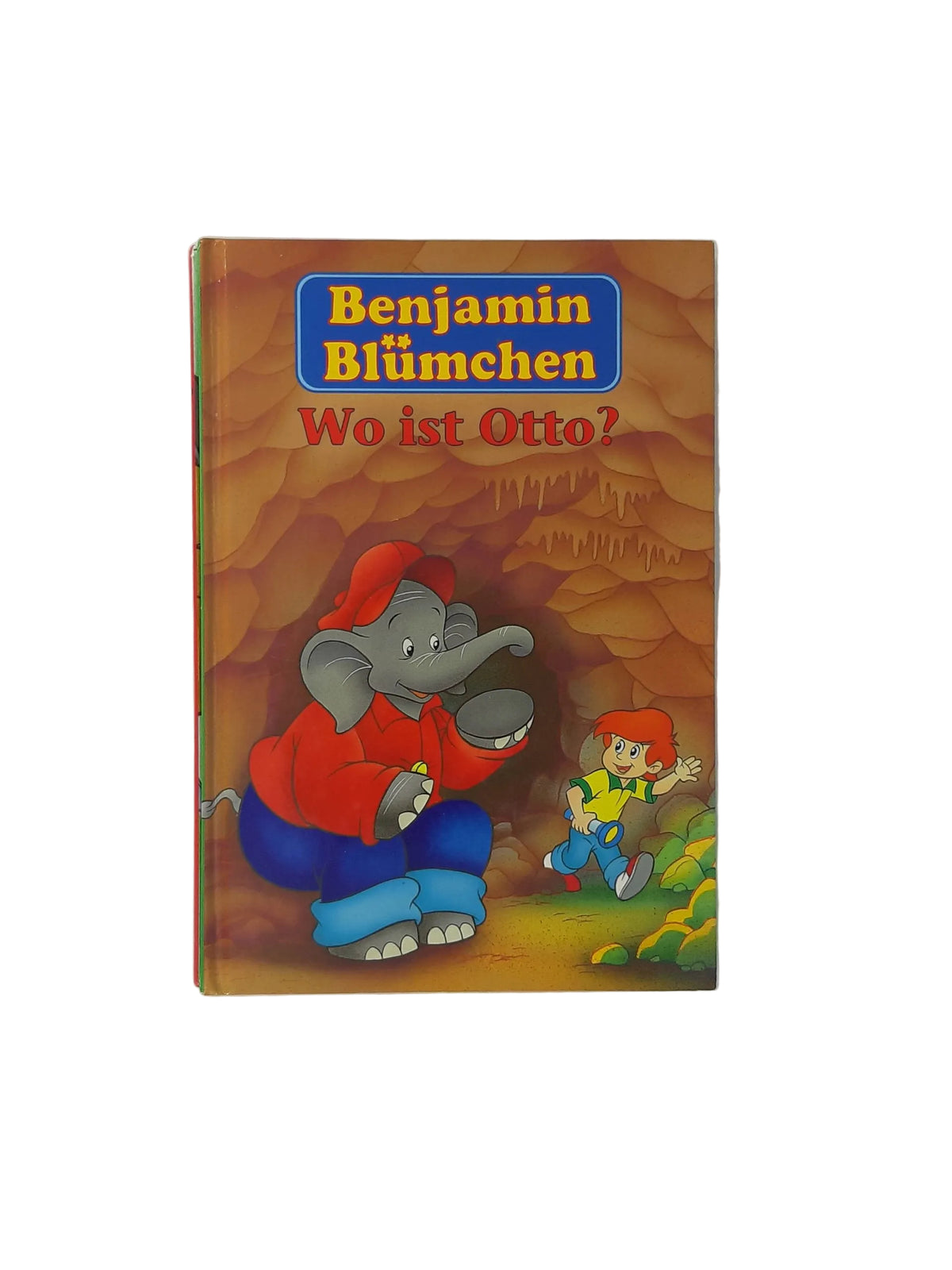 Kinderbuch „Benjamin Blümchen – Wo ist Otto?“ vom Horizont Verlag aus dem Jahr 1997 mit farbig illustriertem Einband, guter gebrauchter Zustand mit leichten Gebrauchsspuren an Ecken und Kanten.