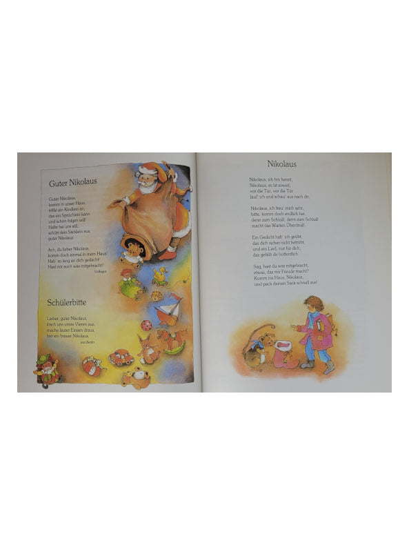 Kinderbuch Karin Jäckel/Marion Krätschmer Das große bunte Weihnachtsbuch Loewe 1992 guter, gebrauchter Zustand