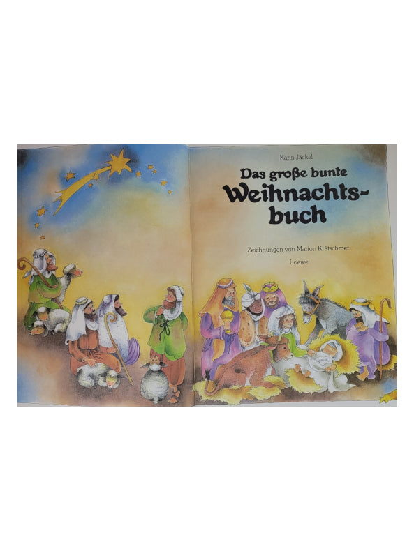 Kinderbuch Karin Jäckel/Marion Krätschmer Das große bunte Weihnachtsbuch Loewe 1992 guter, gebrauchter Zustand