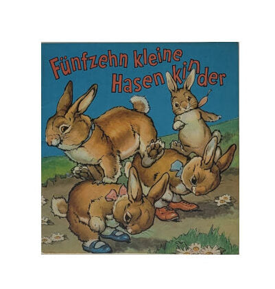 „Buchcover Die Wunschbücher – Fünfzehn kleine Hasenkinder Nr. 5, Carlsen Verlag, farbig illustriertes Kinderbuch‑Heft, guter Zustand“
