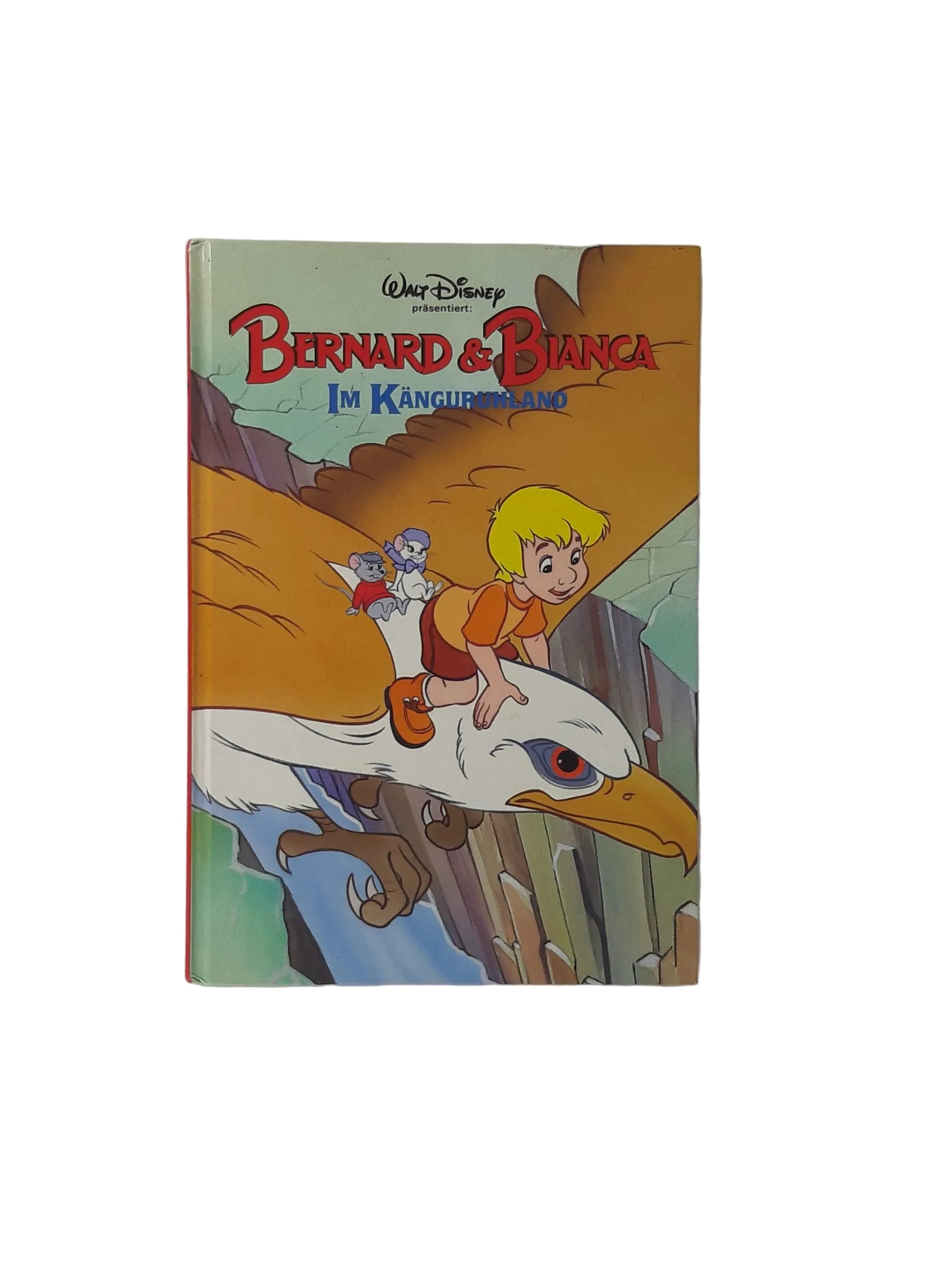 „Buchcover Walt Disney – Bernard & Bianca im Känguruhland, Horizont Verlag 1991, farbig illustriertes Kinderbuch, guter gebrauchter Zustand“