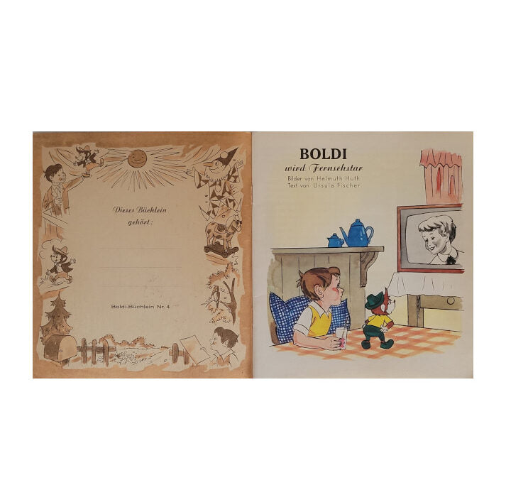 Kinderbuch Ursula Fischer - Boldi wird Fernseh Star - Pestalozzi Verlag ca. 1964