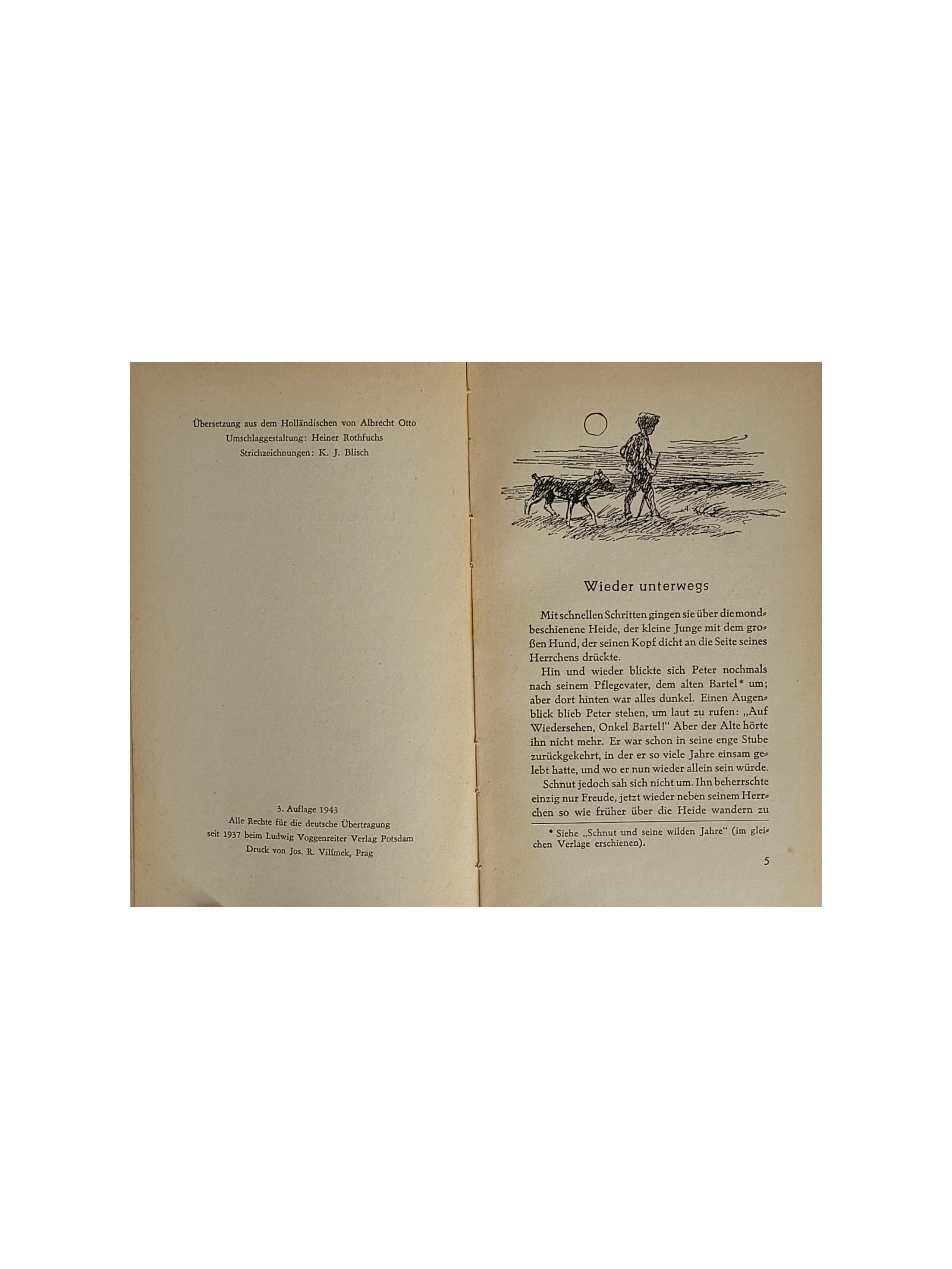 Kinderbuch Henri van Wermeskerken - Schnuts neue Erlebnisse Voggenreiter Verlag 1943
