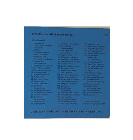 Kinderbuch Pixi Buch 142 - Die Mondscheinreise - Carlsen Verlag 1969