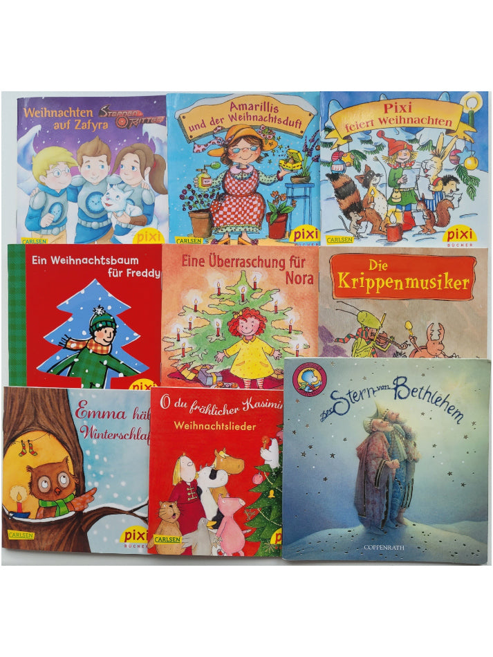 Kinderbuch Pixi-Weihnachtsset - 9-Mini-Bücher