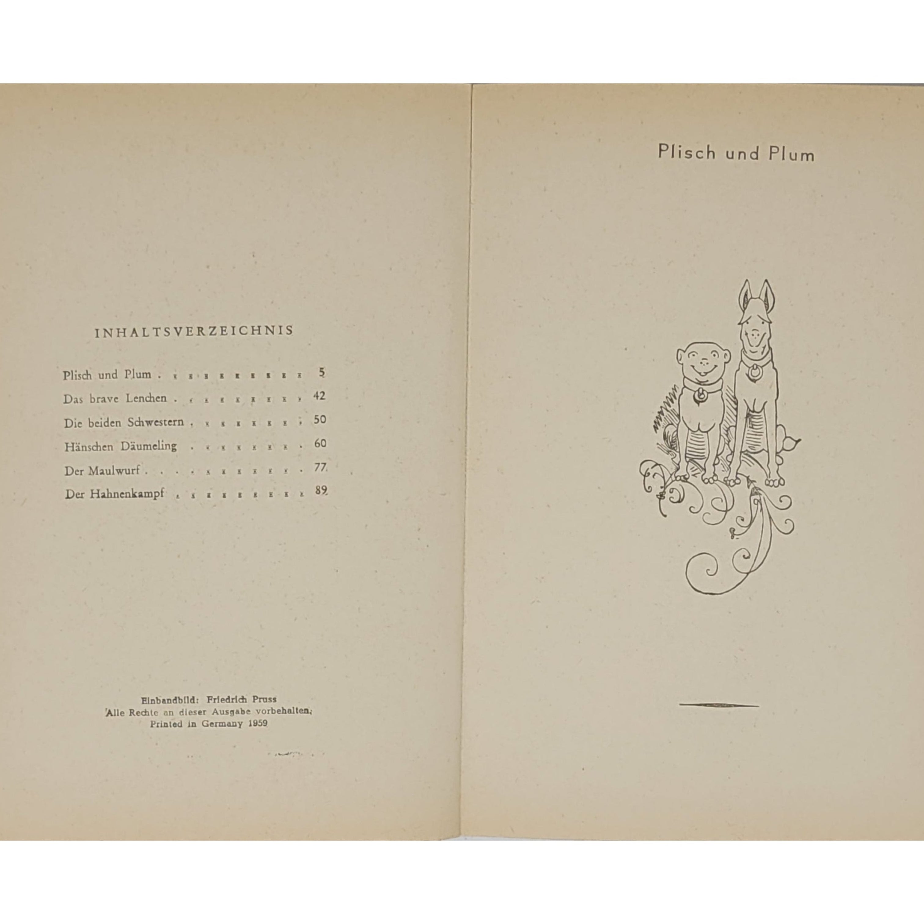 Jugendbuch Wilhelm Busch - Bildergeschichten - Neuer Jugendschriften-Verlag 1959