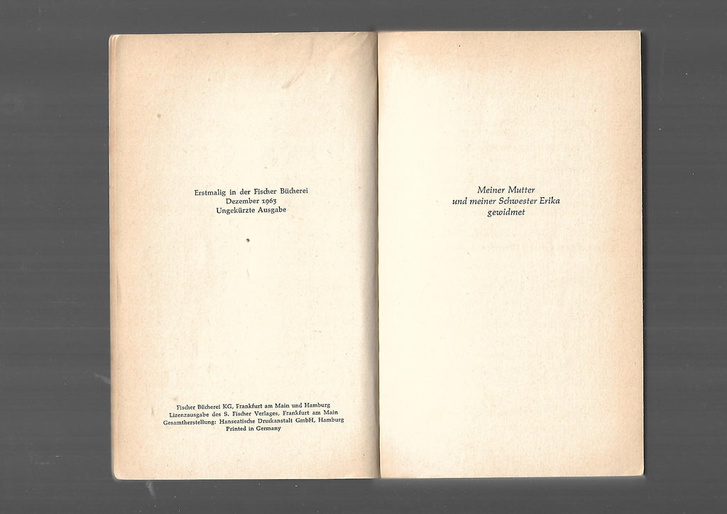 Biographie Klaus Mann Der Wendepunkt Ein Lebensbericht Fischer 1963 broschiert
