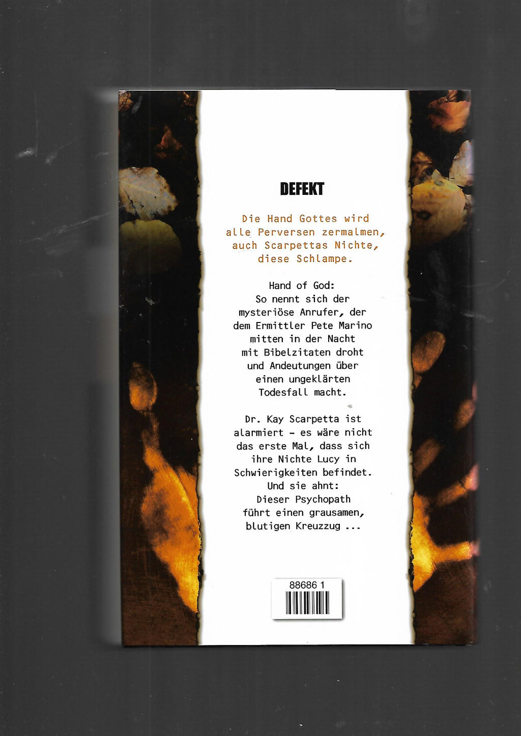 Kriminalroman Patricia Cornwell Defekt - ein Kay-Scarpetta- Roman Bertelsmann Club-Ausgabe 2006