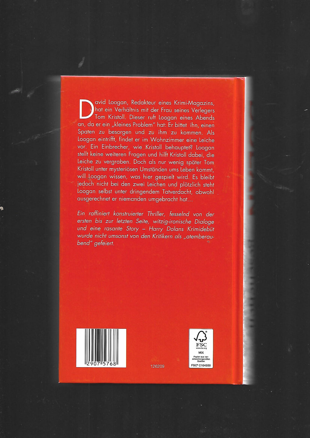 Kriminalroman Harry Dolan Böse Dinge geschehen Lingen 2009