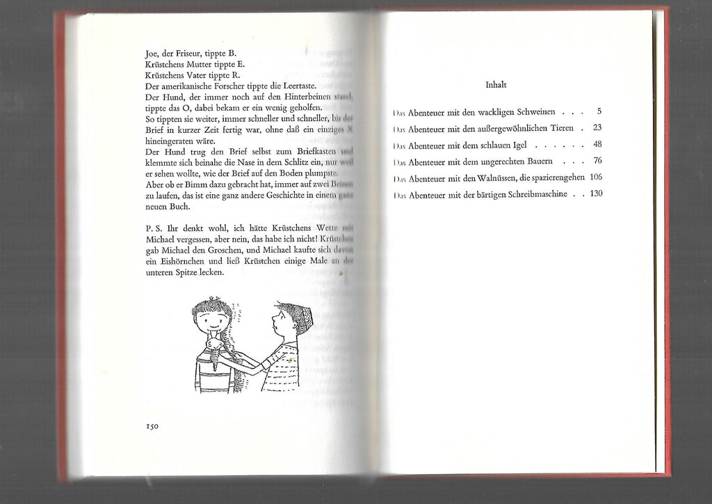 Jugendbuch Leila Berg Krüstchens Abenteuer Matthias-Grünewald-Verlag Mainz  1962